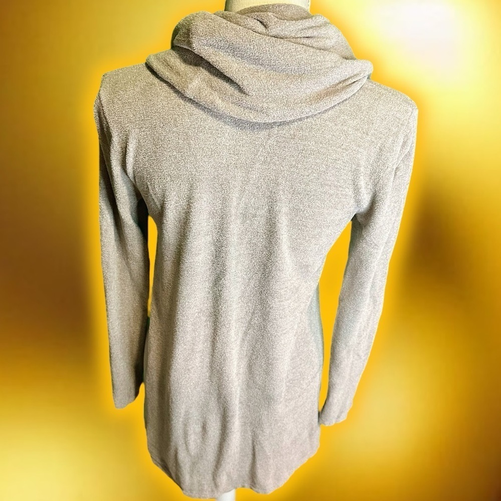 Barefoot Dreams Cozychic Ultra Lite Cowl Neck Pullover Tunic in Dark Khaki Sz XS - Picture 10 of 15